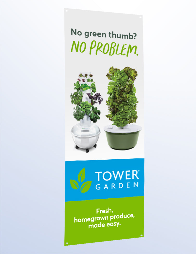 Vinyl Banner Tower Garden Juice Plus+ Promotions